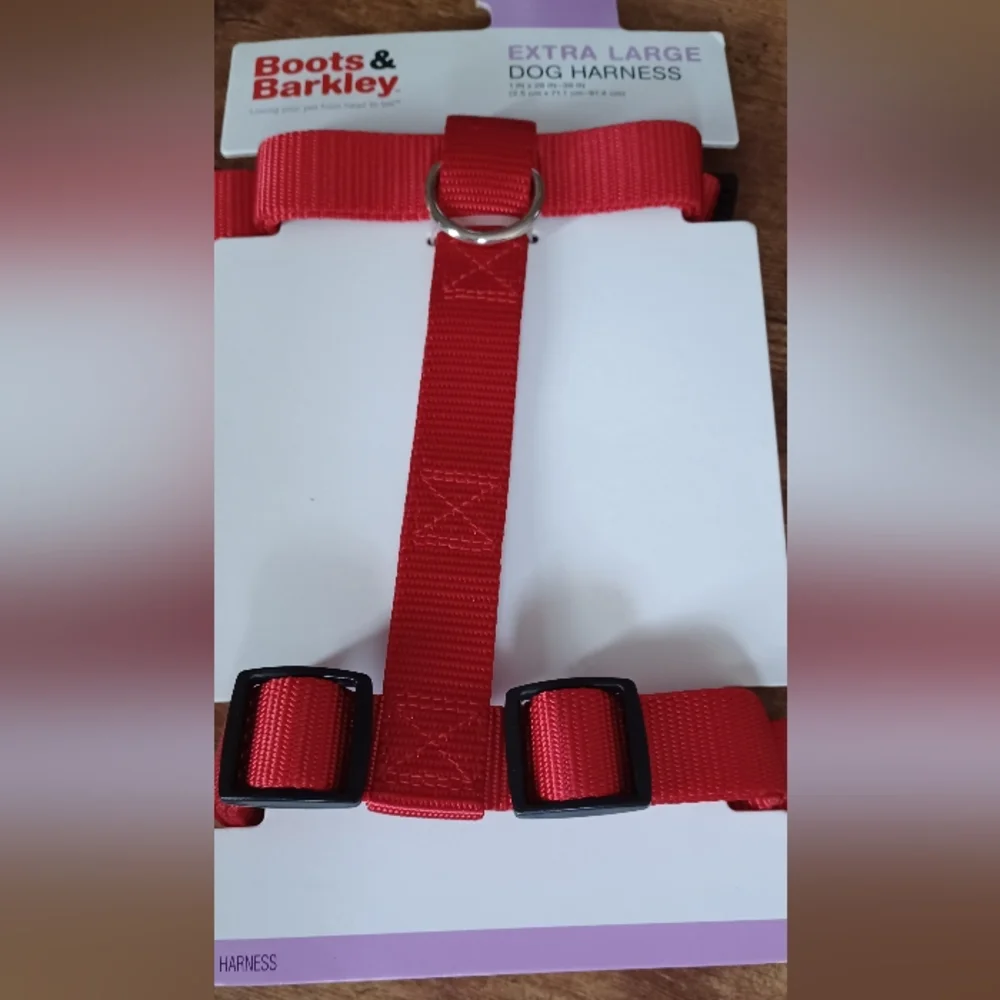 Boots and Barkley Extra large red dog harness